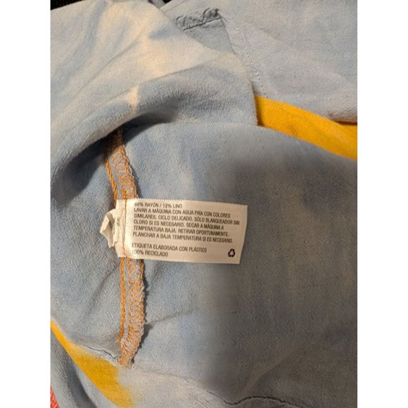 KNOX ROSE Tie Dye Maxi Dress Size Medium Linen Blend Beach Boho - Picture 6 of 6